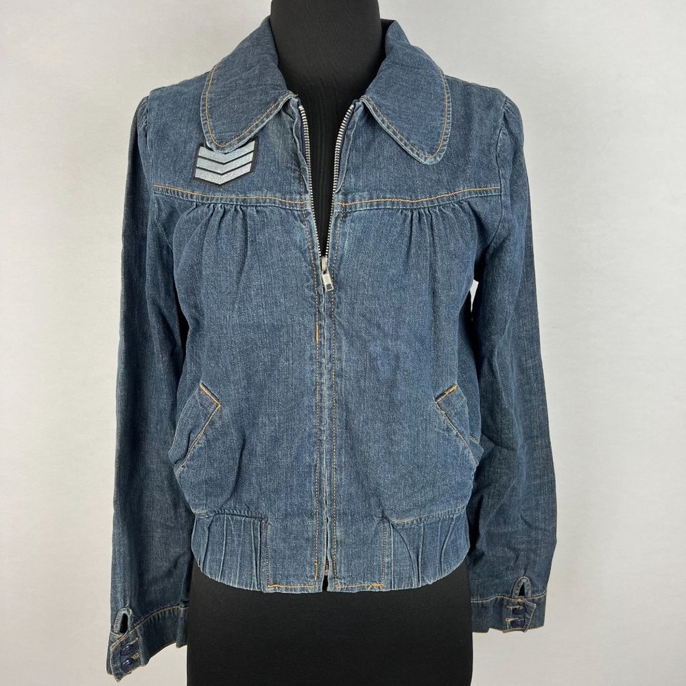 AC/DC ACDC Back In Black Rue 21 Denim Jean Jacket Small